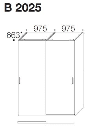 Horizontal Kleiderschrank