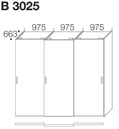 Horizontal Kleiderschrank