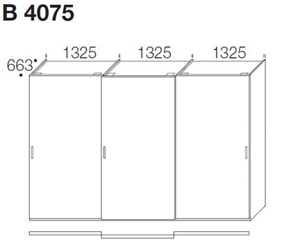 Horizontal Kleiderschrank