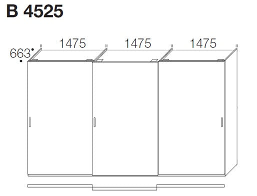 Horizontal Kleiderschrank