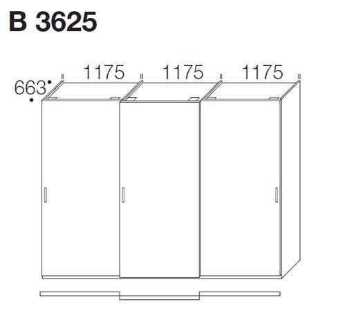 Horizontal Kleiderschrank